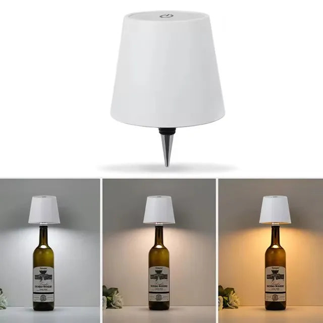 ワイヤレスボトルランプ おしゃれな充電式LEDライト
